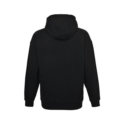 Loewe/Luo Yiwei 24Fw leather drawstring embroidered logo hooded sweatshirt