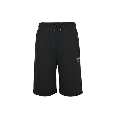 Prada embroidered logo drawstring shorts