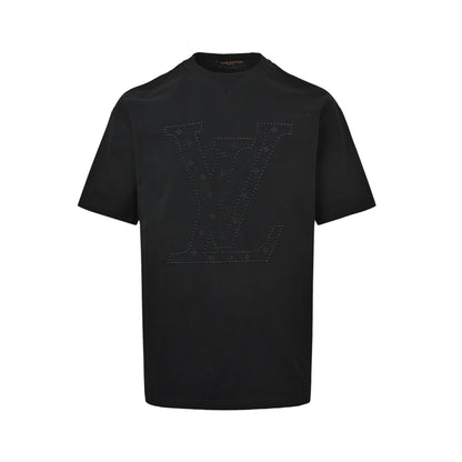 Louis Vuitton dotted line hot diamond logo short sleeves