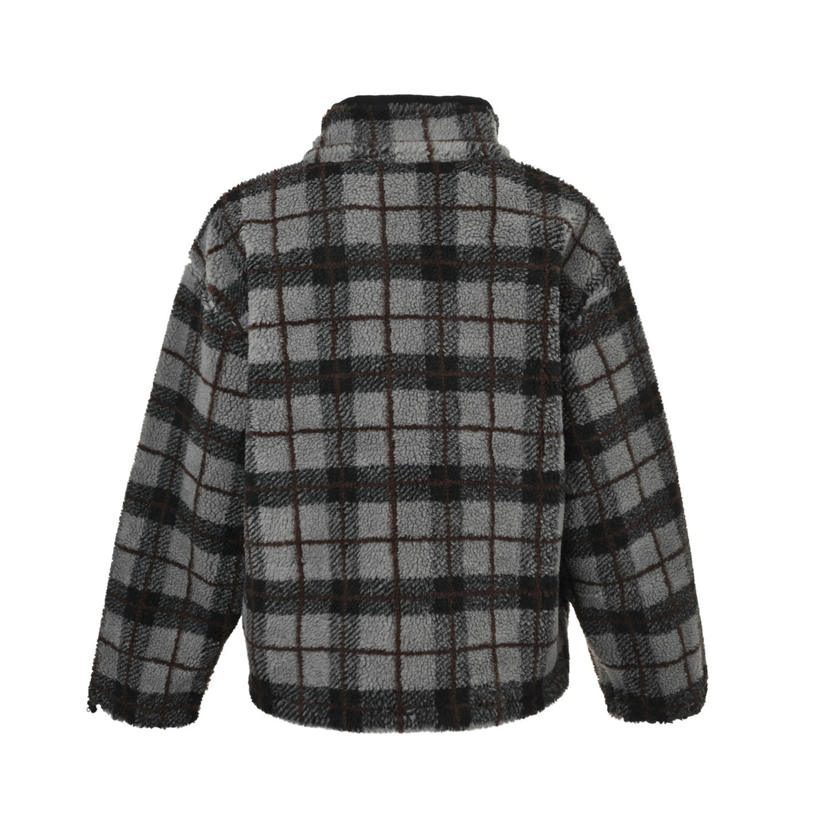Miu Miu contrasting plaid zipper jacket