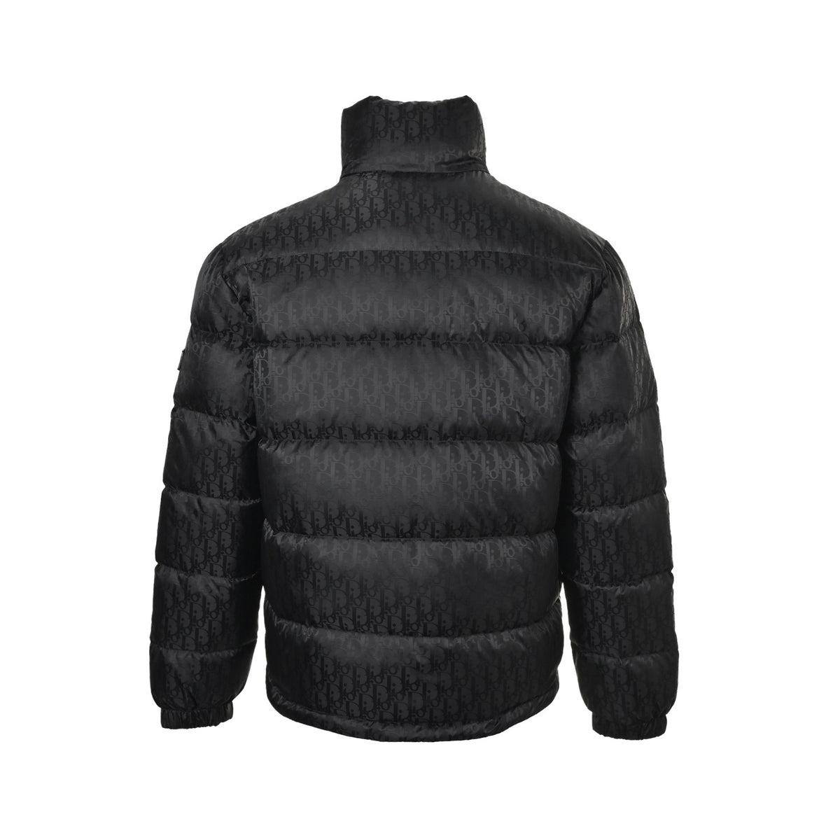 Dior classic dark pattern old flower stand collar down jacket