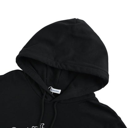 Burberry 25Fw war horse logo embroidered hooded sweatshirt
