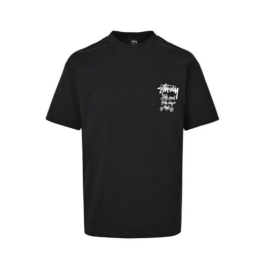 Stussy 26ss back lip print short sleeves