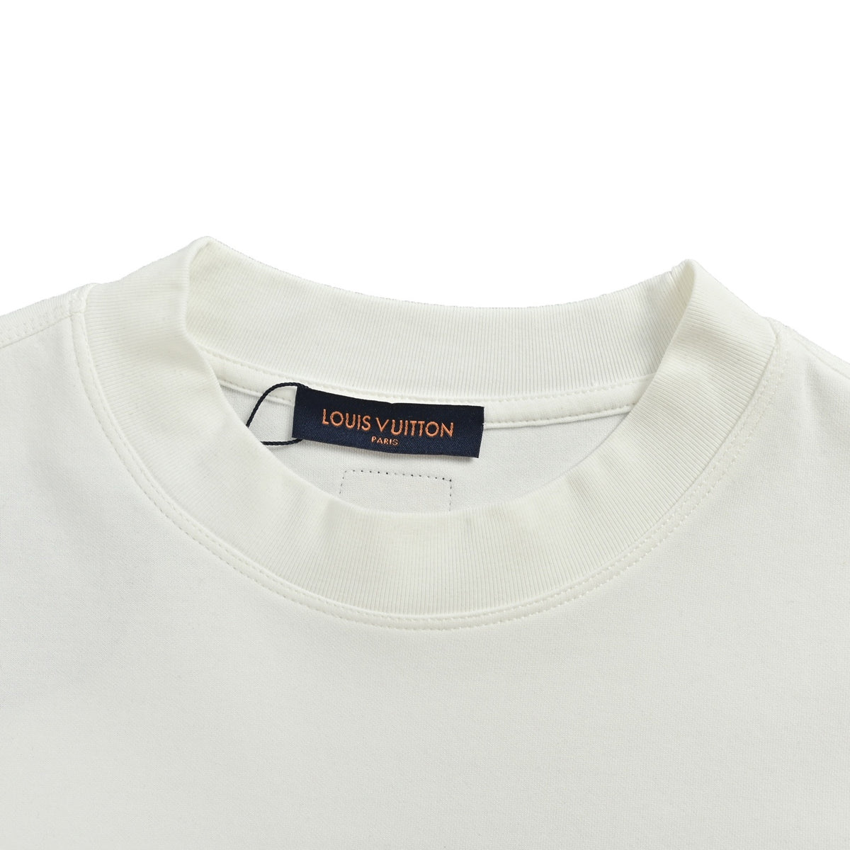 Louis Vuitton dark woven three-dimensional logo embroidered long-sleeved T-shirt