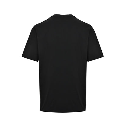 Prada 26ss inverted triangle letter embroidered short sleeves