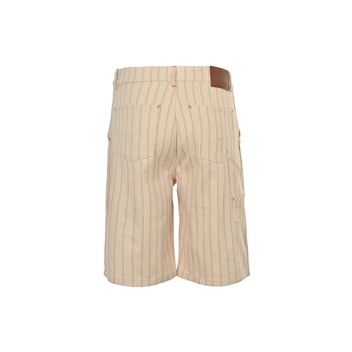 Dior 25ss embroidered letter striped denim shorts
