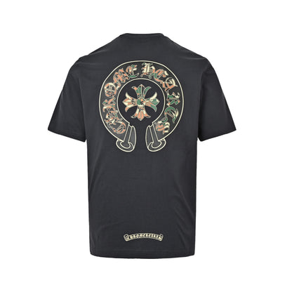 ChromeHearts/Chrome Heart Pocket Camouflage Cross Print Short Sleeve