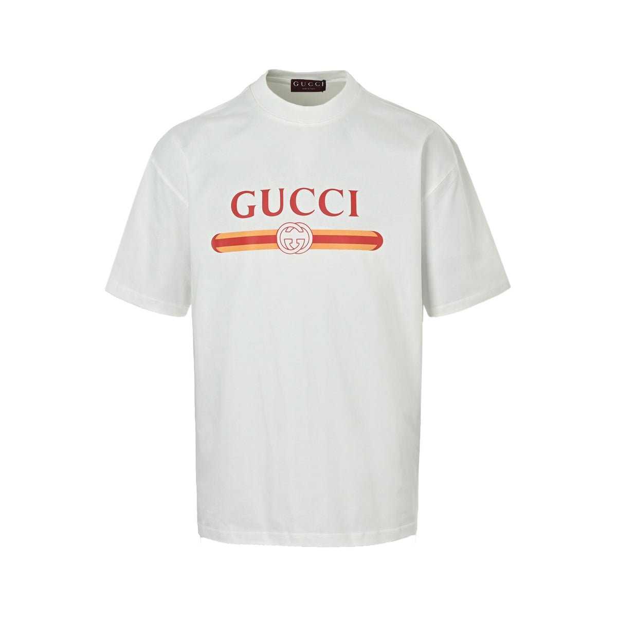 Gucci belt printed short sleeves