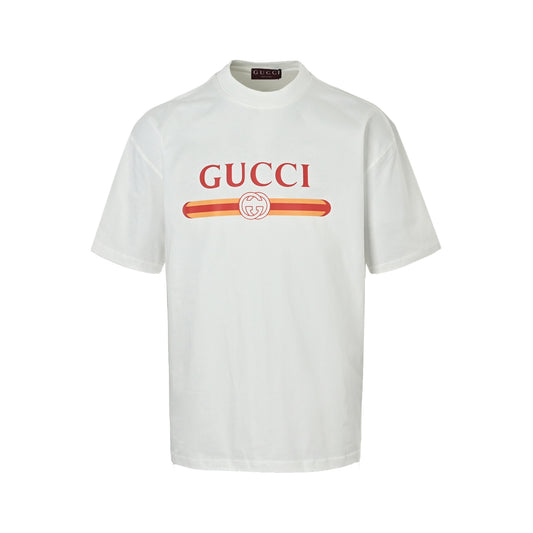 Gucci belt printed short sleeves
