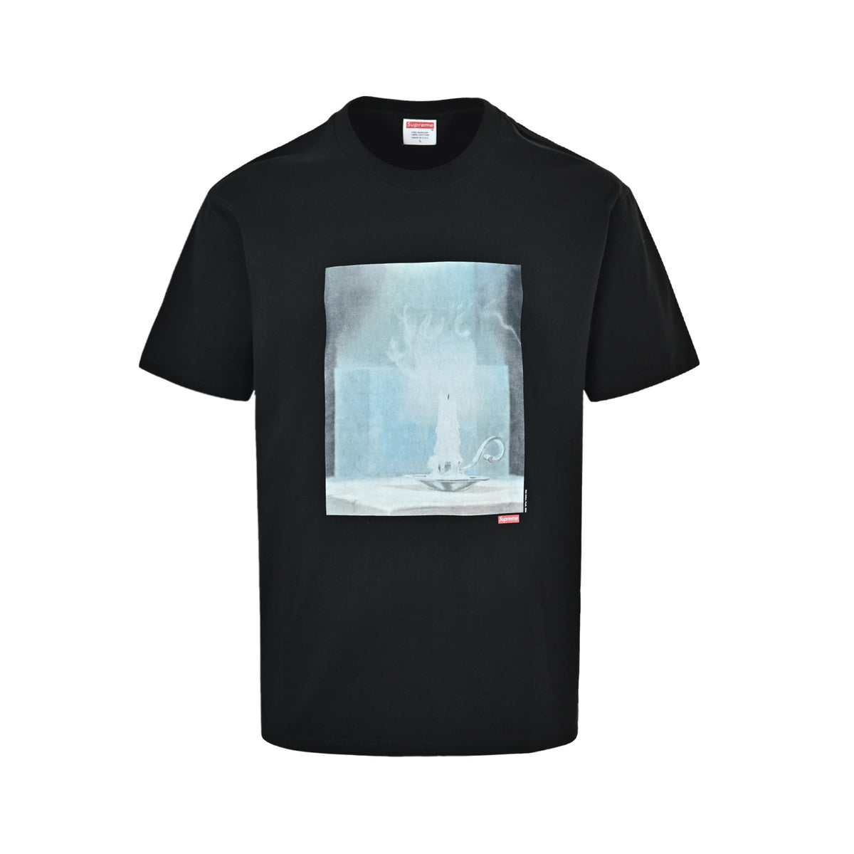 Supreme candle oil painting print crew neck short sleeves