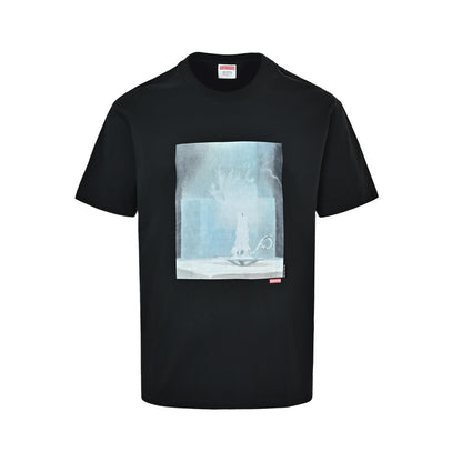 Supreme candle oil painting print crew neck short sleeves