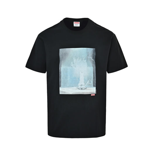 Supreme candle oil painting print crew neck short sleeves