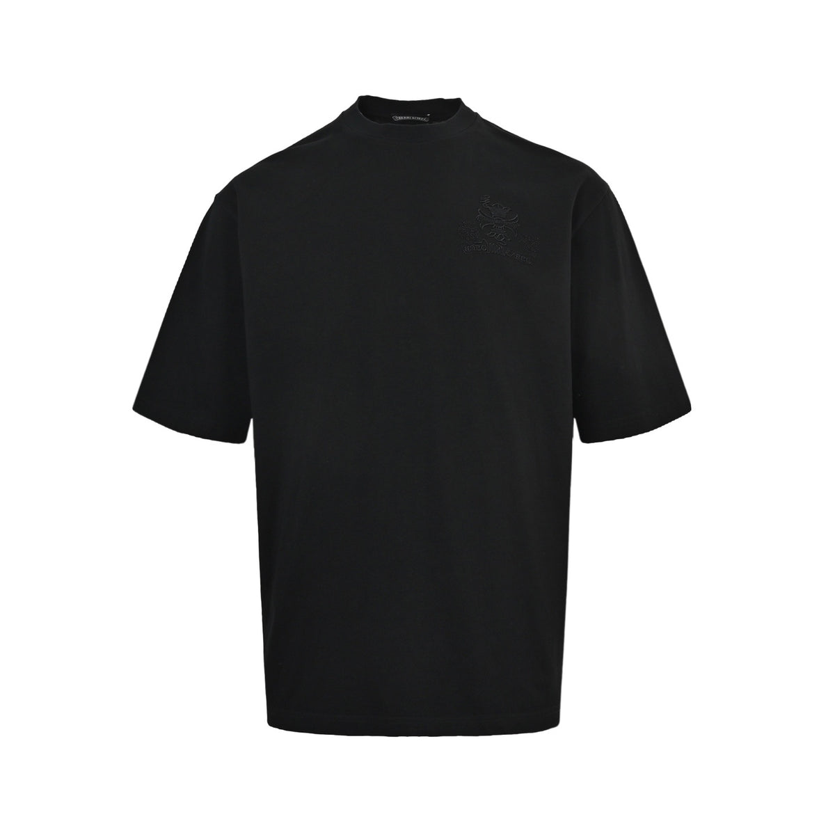 Chrome Hearts/Chrome Heart misaligned Sanskrit scroll embroidered short sleeves