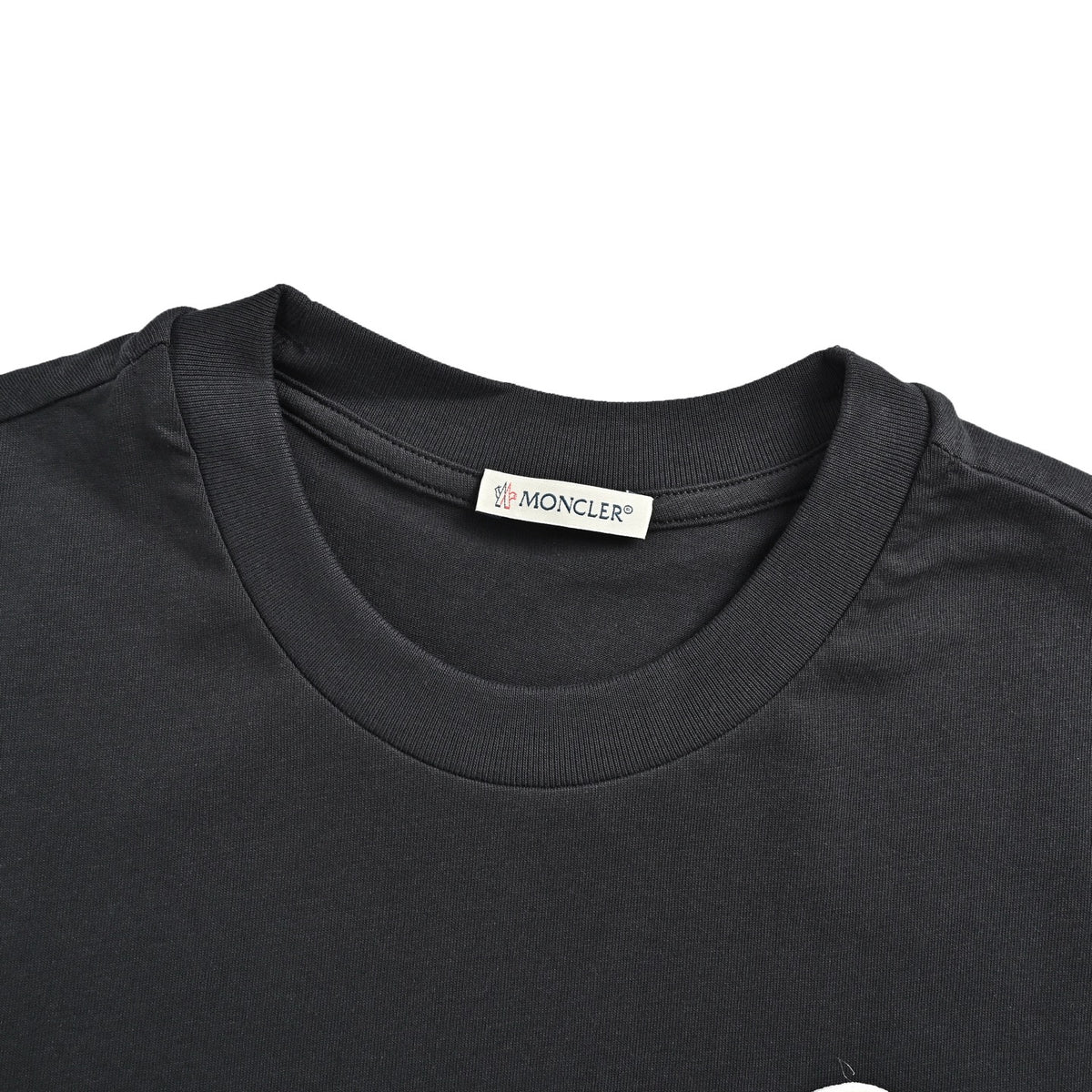 Moncler/Mask 26ss striped logo embroidered short sleeves