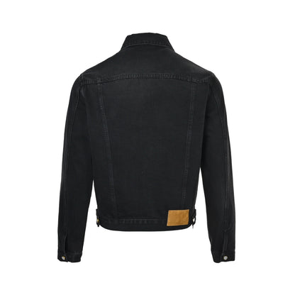 Louis Vuitton 24Fw embroidered logo denim jacket