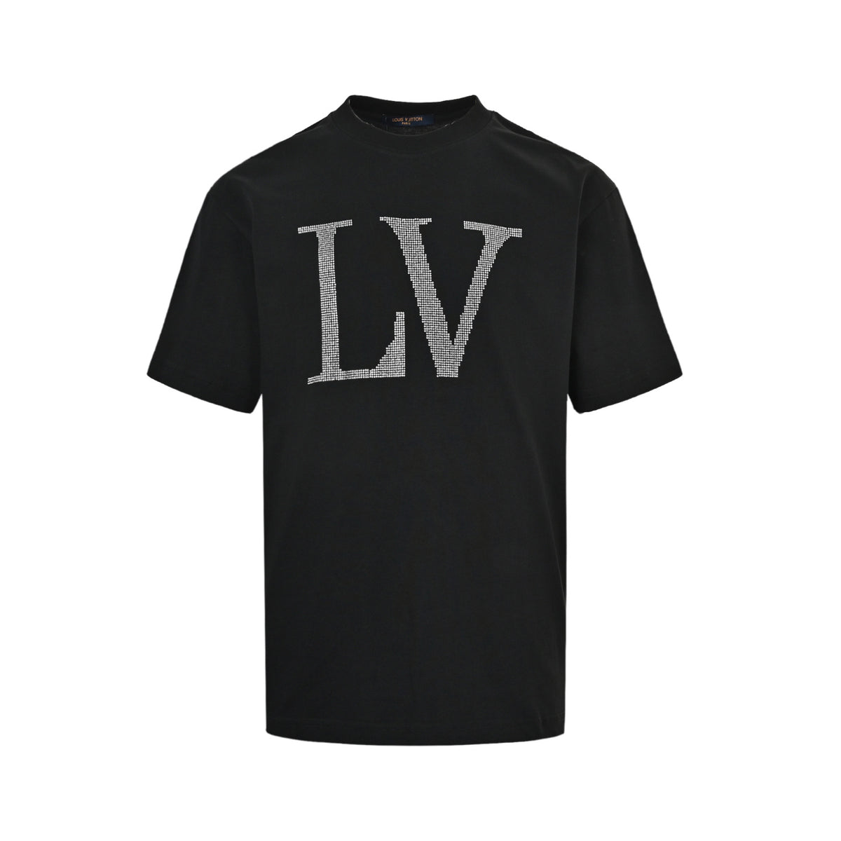 Louis Vuitton 26ss hot diamond large letters logo short sleeves