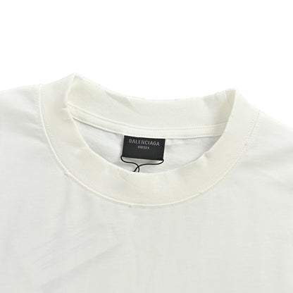 Balenciaga/Balanciaga 24ss burst pattern reverse letter print short sleeves