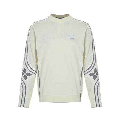 Louis Vuitton SKI ski series jacquard crew neck sweater