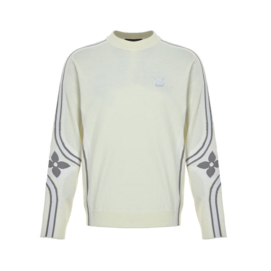 Louis Vuitton SKI ski series jacquard crew neck sweater