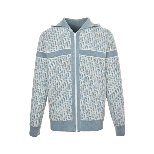 Dior presbyopia jacquard knitted cashmere reversible jacket
