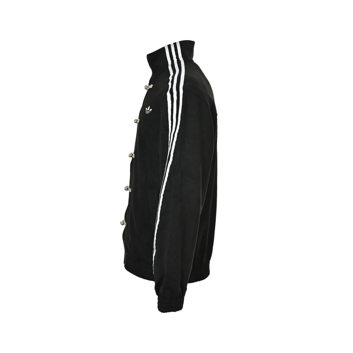 Adidas / Adidas New Year Limited Shamrock Embroidered Logo Suede Tang Suit Plate Button Jacket