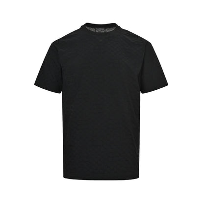 Balenciaga all-over presbyopia jacquard short sleeves
