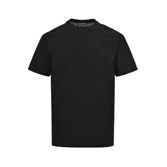 Balenciaga all-over presbyopia jacquard short sleeves