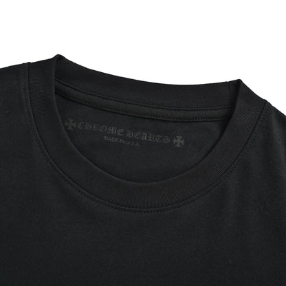 Chrome Hearts/Chrome Heart Pink and Green Sanskrit Scroll Print Short Sleeves