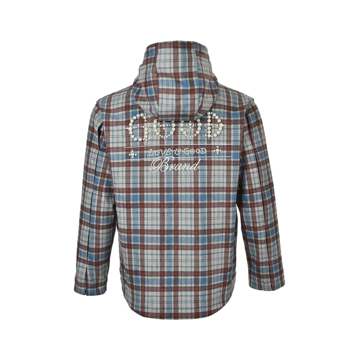 Good Brand 25Fw suede beaded hooded jacket
