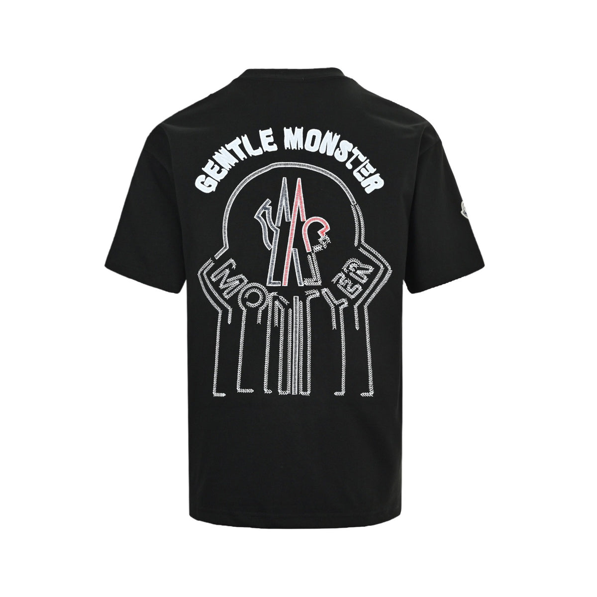 Moncler/Mask 26ss GM joint embroidered logo short sleeves