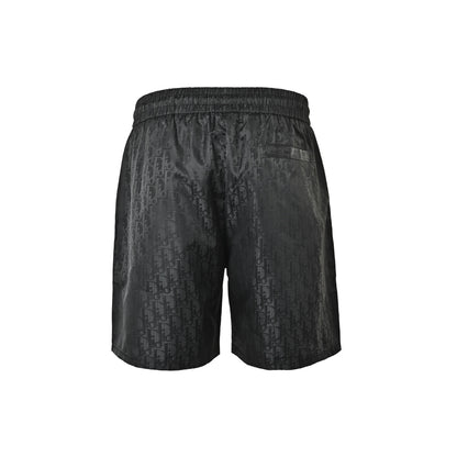 Dior dark pattern old flower jacquard shorts