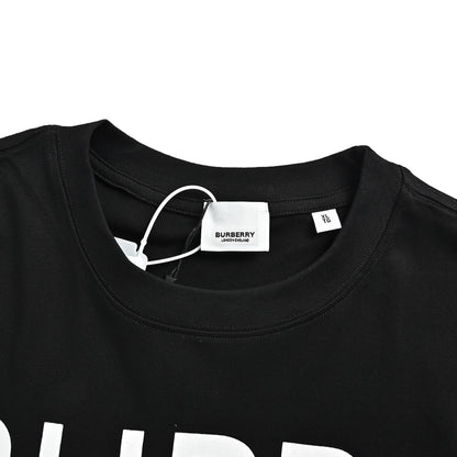 Burberry front and back letter printed logo short sleeves