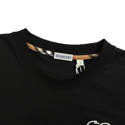 Burberry 25ss Valentine's Day love letter embroidered short sleeves
