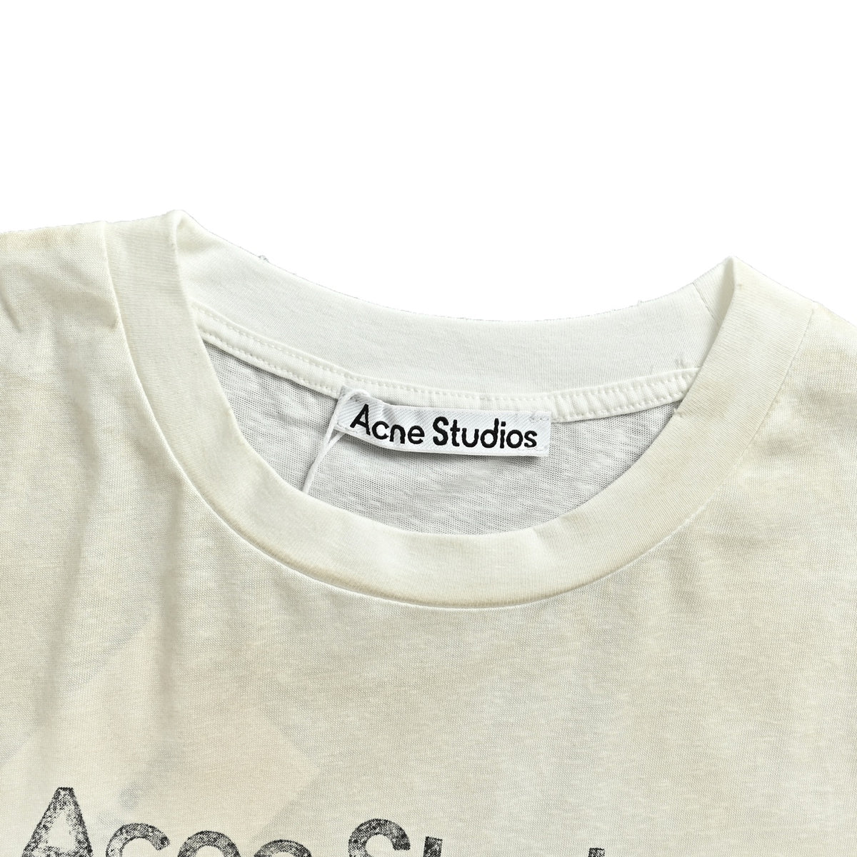 Acne Studios 1996 sandblasted distressed washed long-sleeved T-shirt