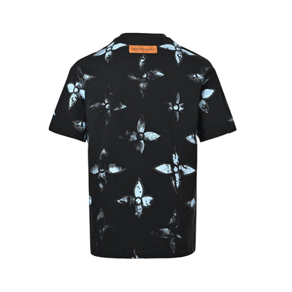 Louis Vuitton all-over mottled presbyopia printed short-sleeves
