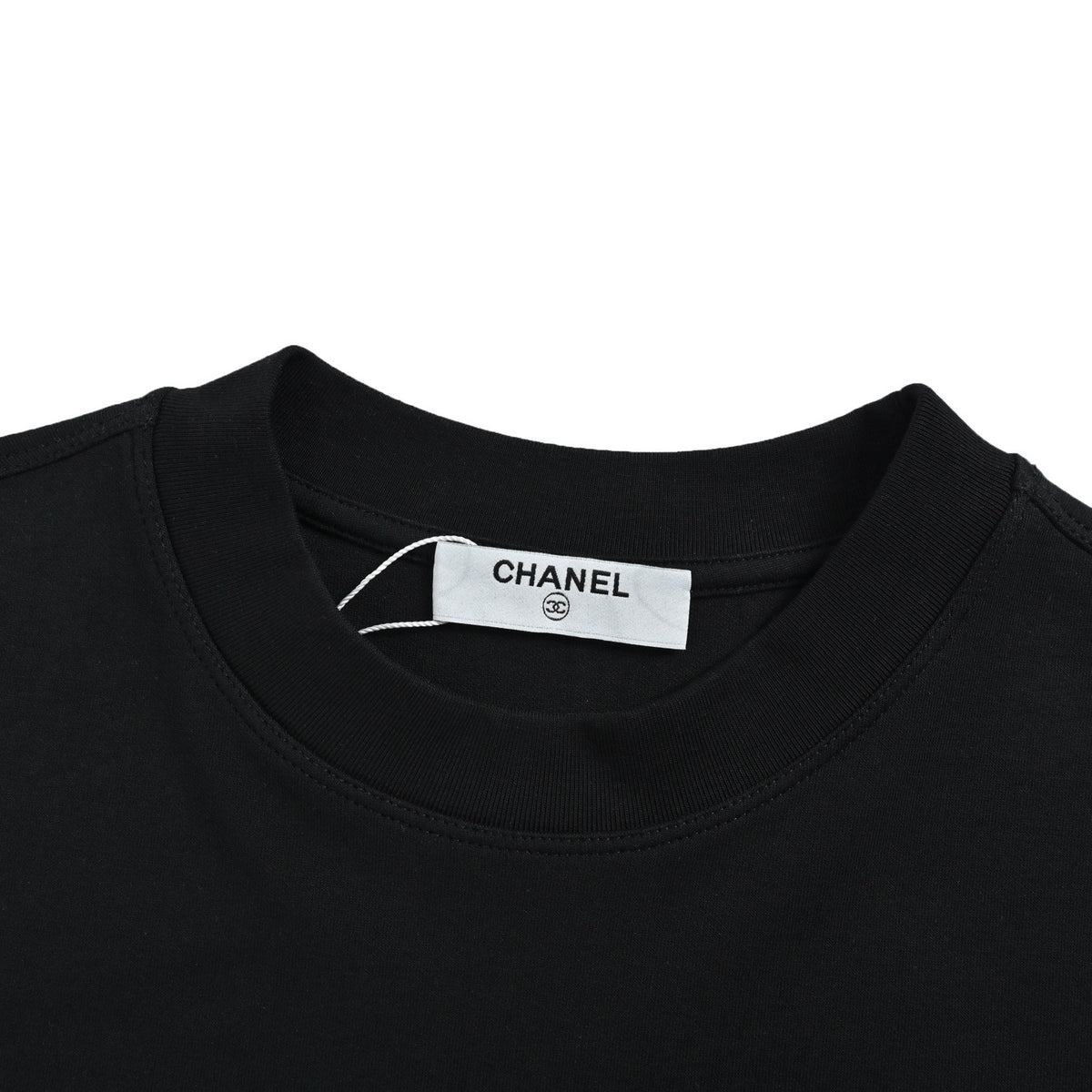 Chanel 25Fw dark pattern double C polka dot embroidery long-sleeved T-shirt