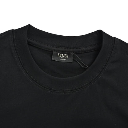 Fendi 26ss little monster gem eyes embroidered short sleeves