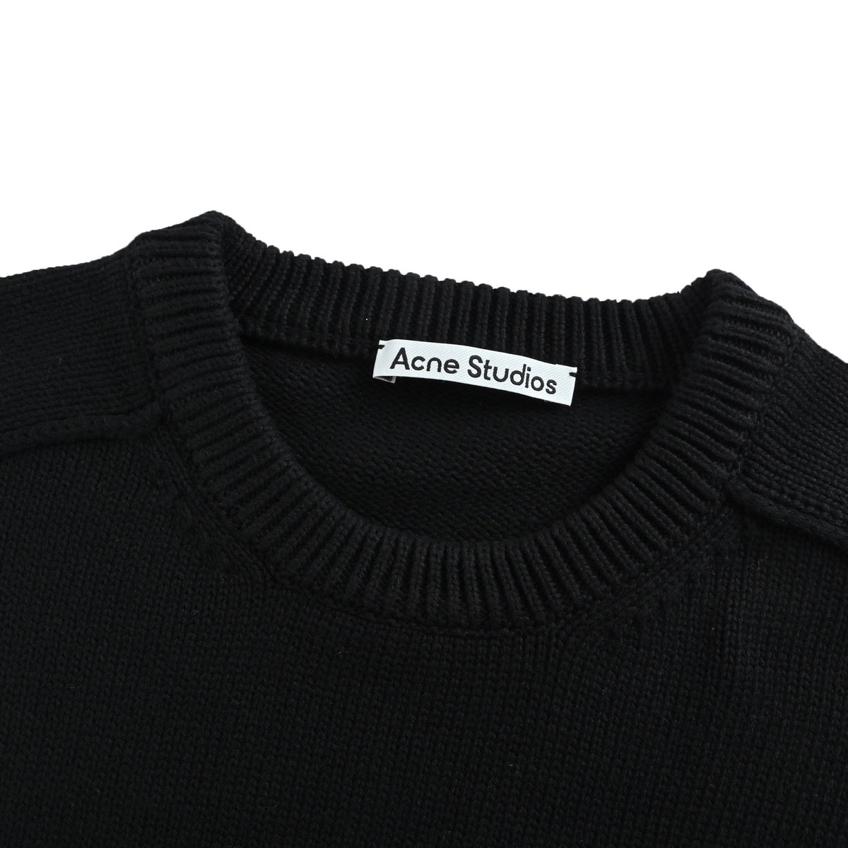 ACNE STUDIOS back letter print crew neck sweater