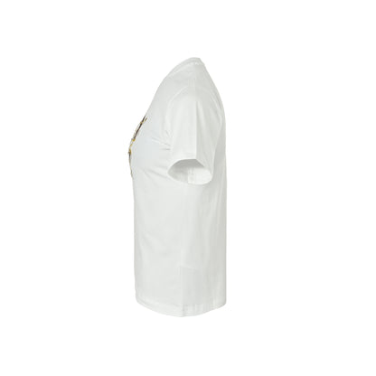 Gucci Double G interlocking wheat bridle embroidered short sleeves