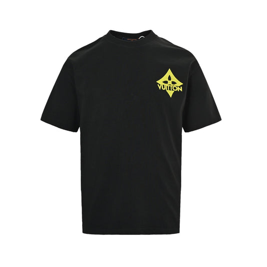 Louis Vuitton 26ss front and rear letter logo woven embroidered short sleeves