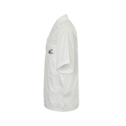 Dior 25ss lily of the valley embroidered short-sleeved shirt