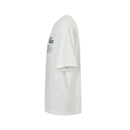 Gucci letter embroidered horsebit printed short sleeves