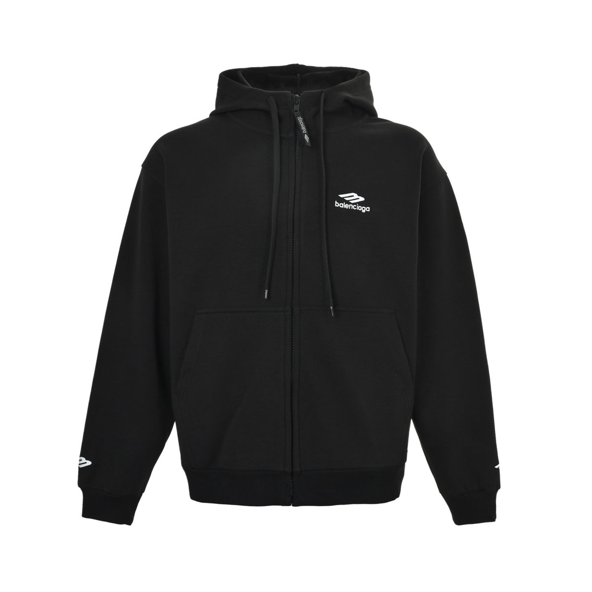 Balenciaga/Balanciaga Ski Series 3M Velvet Zipper Hooded Sweatshirt