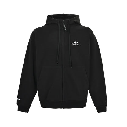 Balenciaga/Balanciaga Ski Series 3M Velvet Zipper Hooded Sweatshirt