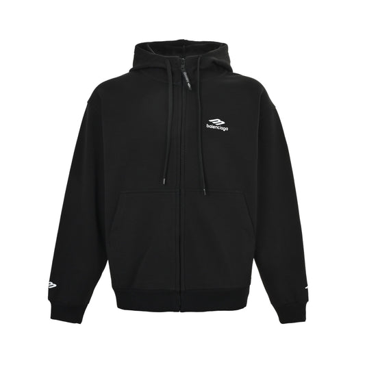 Balenciaga/Balanciaga Ski Series 3M Velvet Zipper Hooded Sweatshirt