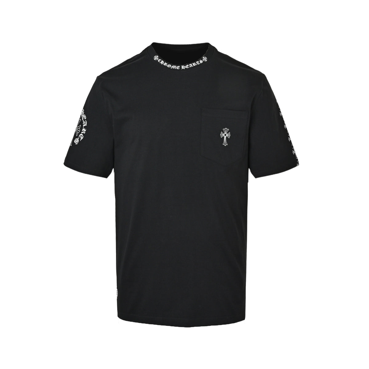 Chrome Hearts Sanskrit cross printed short sleeves
