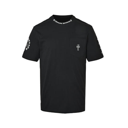 Chrome Hearts Sanskrit cross printed short sleeves