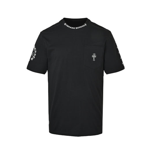 Chrome Hearts Sanskrit cross printed short sleeves