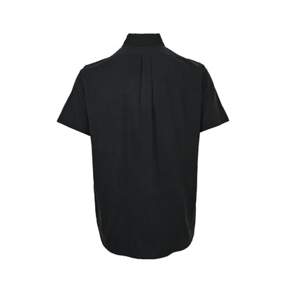 Ralph Lauren small label war horse embroidered linen short-sleeved shirt