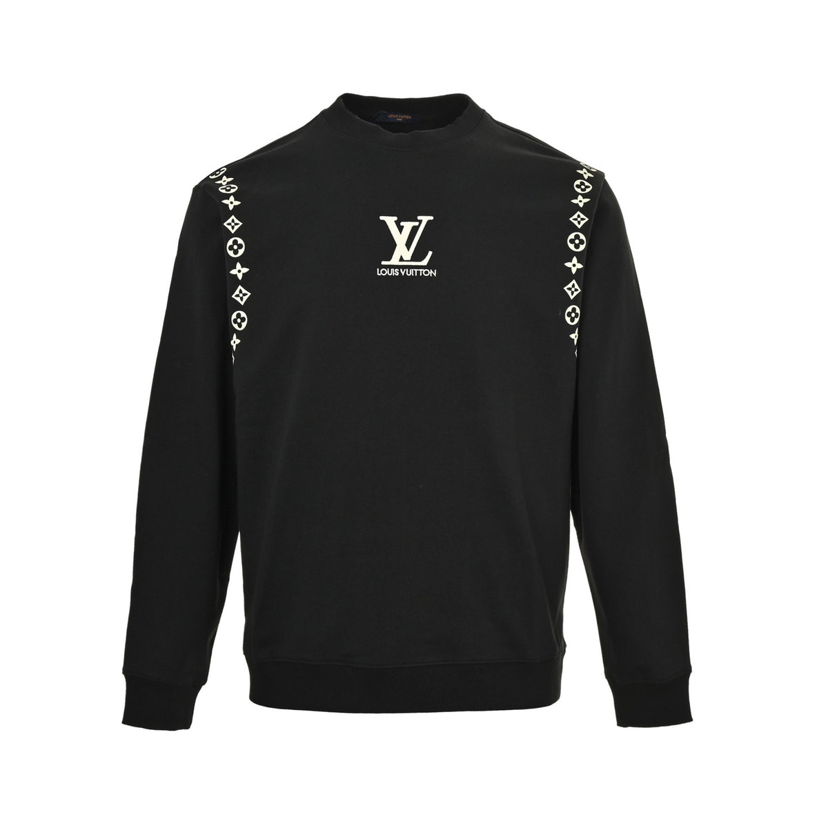 Louis Vuitton 25Fw embroidered letter round neck sweatshirt